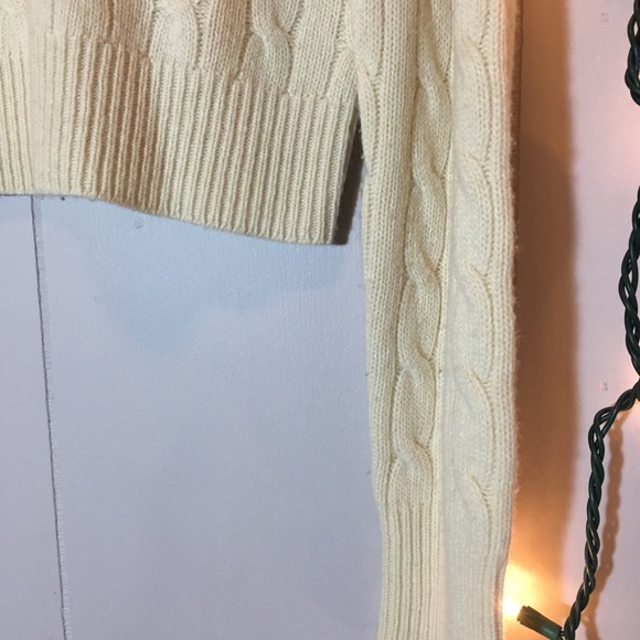 Ralph Lauren Rugby Cream Knit Sweater Gold Details - Picture 3 of 5